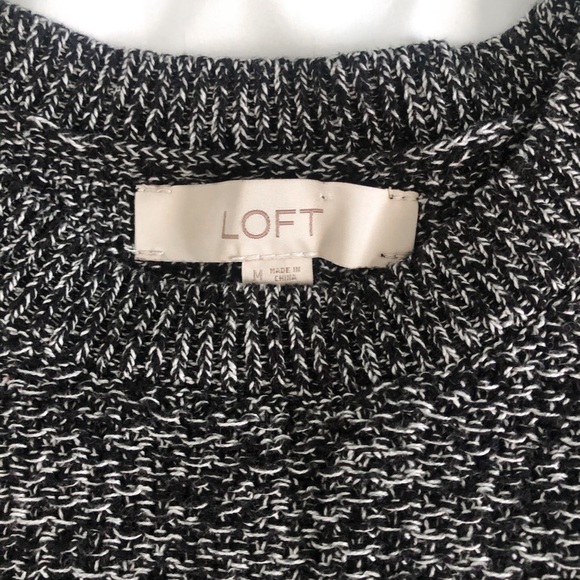 LOFT Knit Sweater with button detail sleeve - Picture 3 of 4